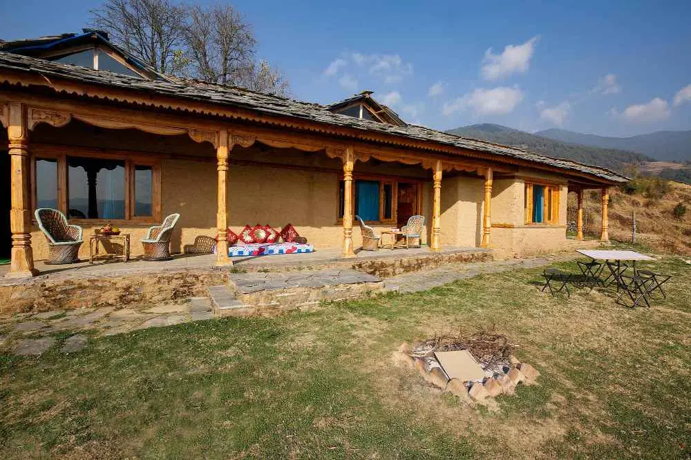 Goat Village in Nag Tibba Region