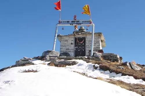 Chandrashila Summit and Temple during winters. Pic: 