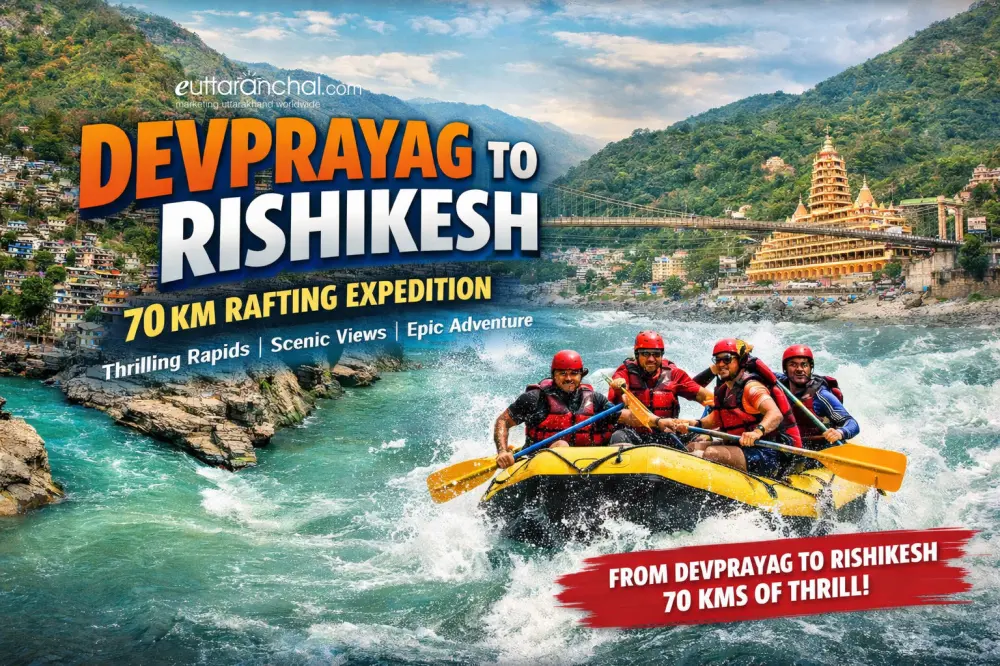 Devprayag to Rishikesh 70 Kms River Rafting Expedition