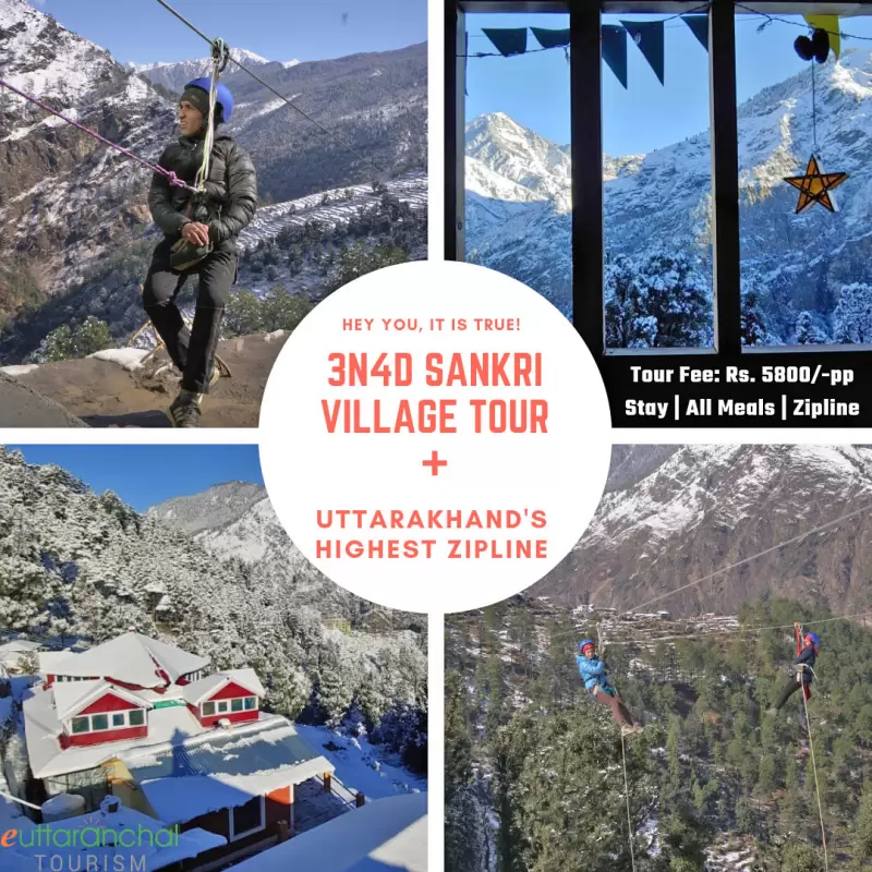 Sankri Village Tour with Zipline Activity
