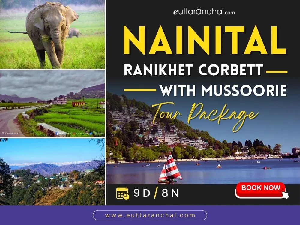 Nainital Ranikhet Corbett with Mussoorie 8 Nights Tour Package