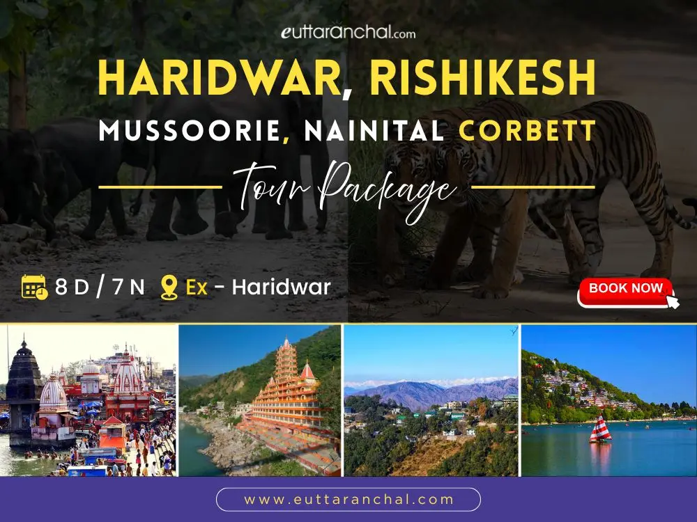 Haridwar, Rishikesh, Mussoorie, Nainital, Corbett Tour Package