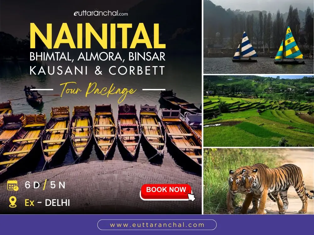 Nainital, Bhimtal, Almora, Binsar, Kausani, Corbett Tour Package