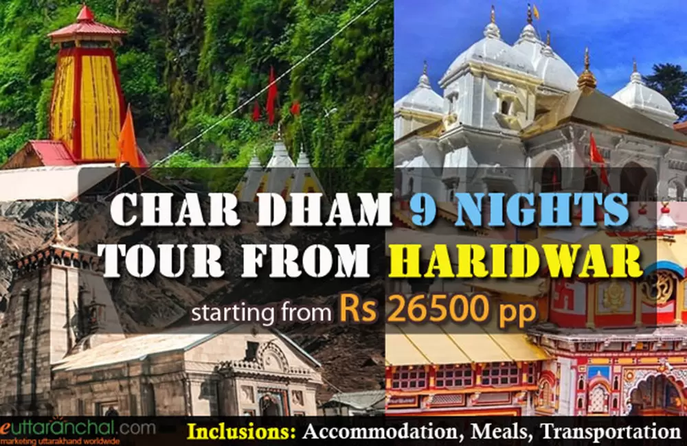 Char Dham Yatra - 9 Nights Tour Package Ex Haridwar