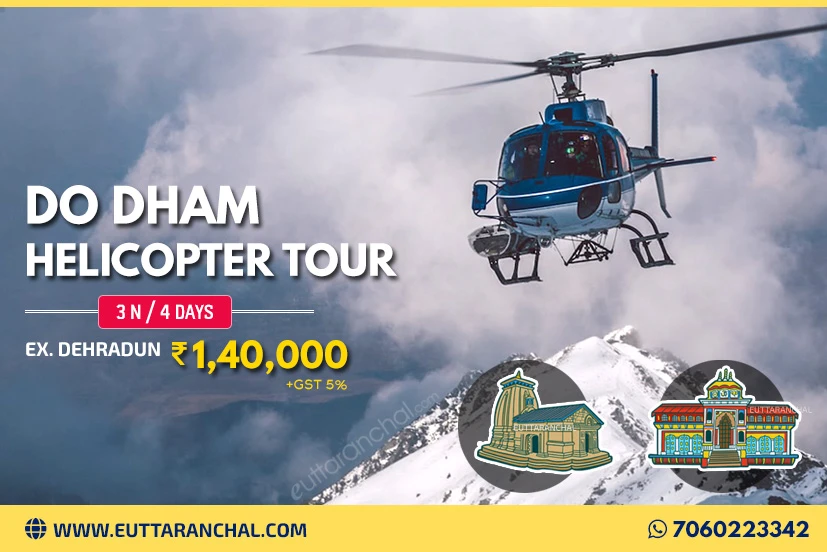 3 Days Kedarnath Badrinath Do Dham Yatra by Helicopter