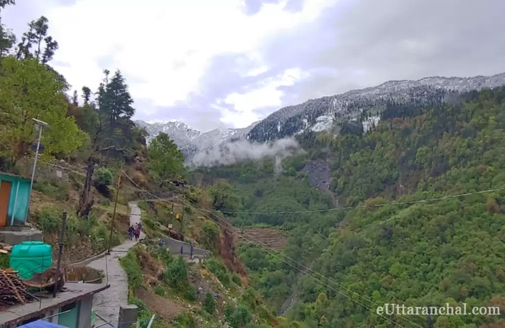 View towards Dodital from Agoda. Pic: Sandeep Bisht