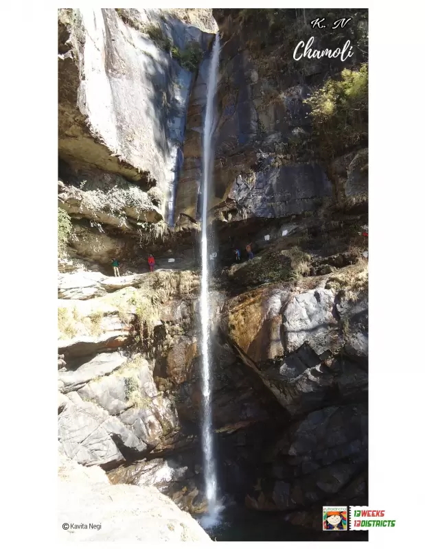 Atri Muni Waterfall near Anusuya Devi Temple. Pic: Kavita Negi