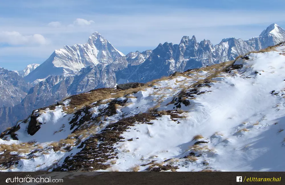 Nanda Devi peak as seen from Gurson Bugyal. Pic: eUttaranchal