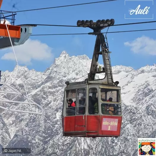 Auli Cable Car Ropeway. Pic: Jagat Pal