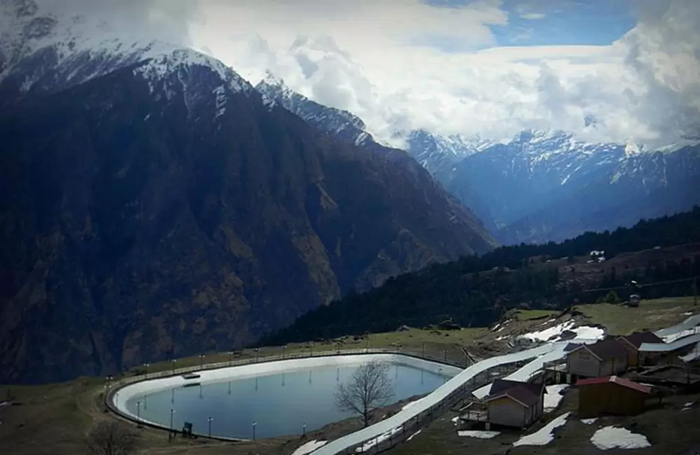 Auli Artificial lake, Joshimath, Uttarakhand.. Pic: Nishant Sharma