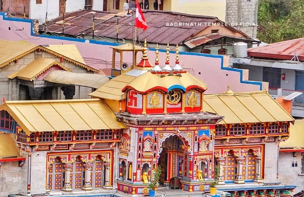 Badrinath Temple. Pic: @badrinath.temple.official