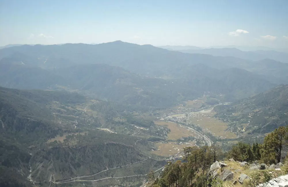 A Beautiful view of Bharari from Chirpat kot temple, Bageshwar. Pic: Rakesh Joshi 