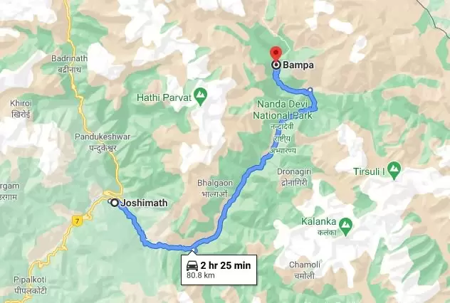 Location of Bampa Village. Pic: Google Maps