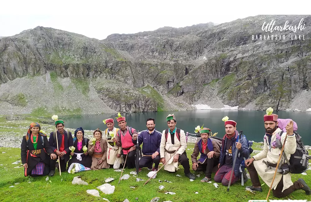 Local peoples of Tons valley at Baraadsar lake trek. Pic: Chandar Rawat