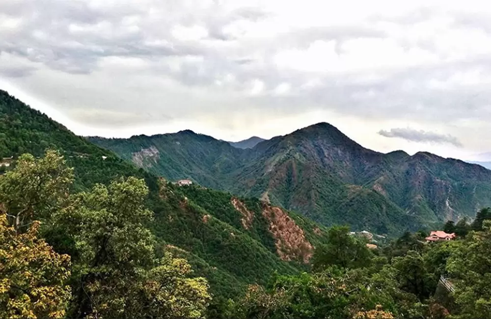 Hills of Bhadraj temple, Mussoorie as seen from Lal Bahadur Shastri National Academy of Administration. Pic: Apurv Pant Via euttaranchal Fb