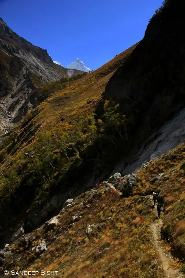 About to reach the infamous Spider Wall of Bhoj Kharak. Pic: 