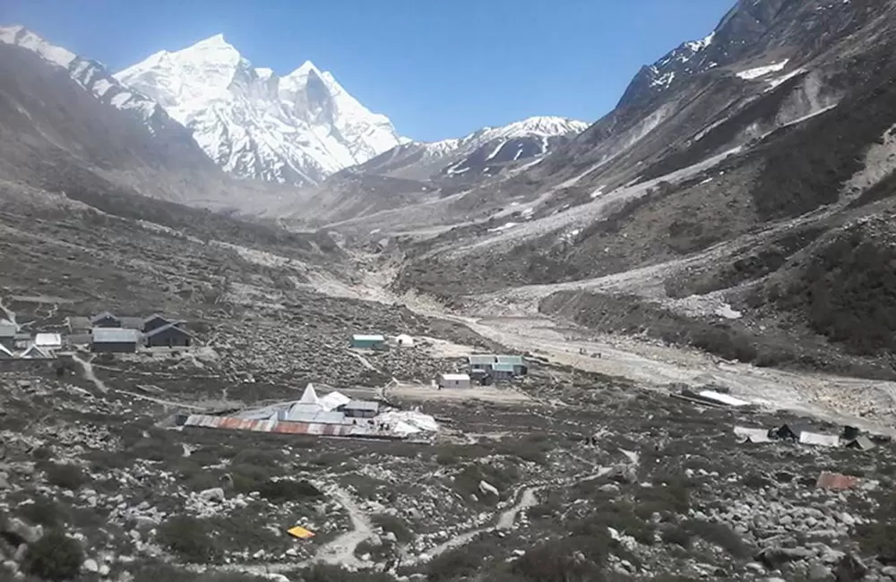 Bhojbasa, Gaumukh track.. Pic: Sandeep Semwal