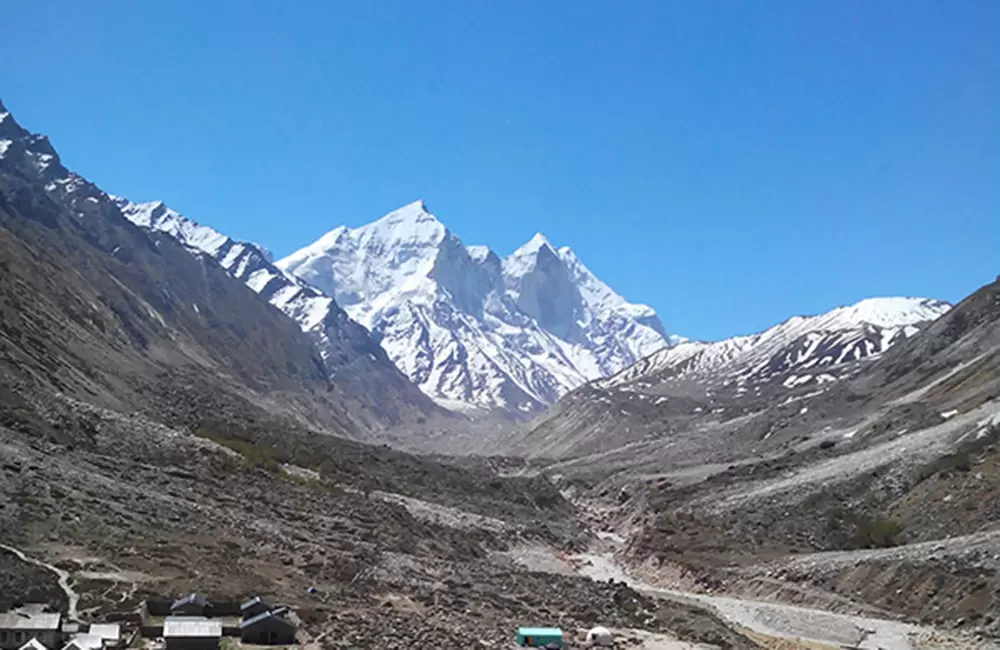 Camp side at Bhojwasa, way to Gomukh, the source of holy River Ganga.. Pic: Manas Nandy 