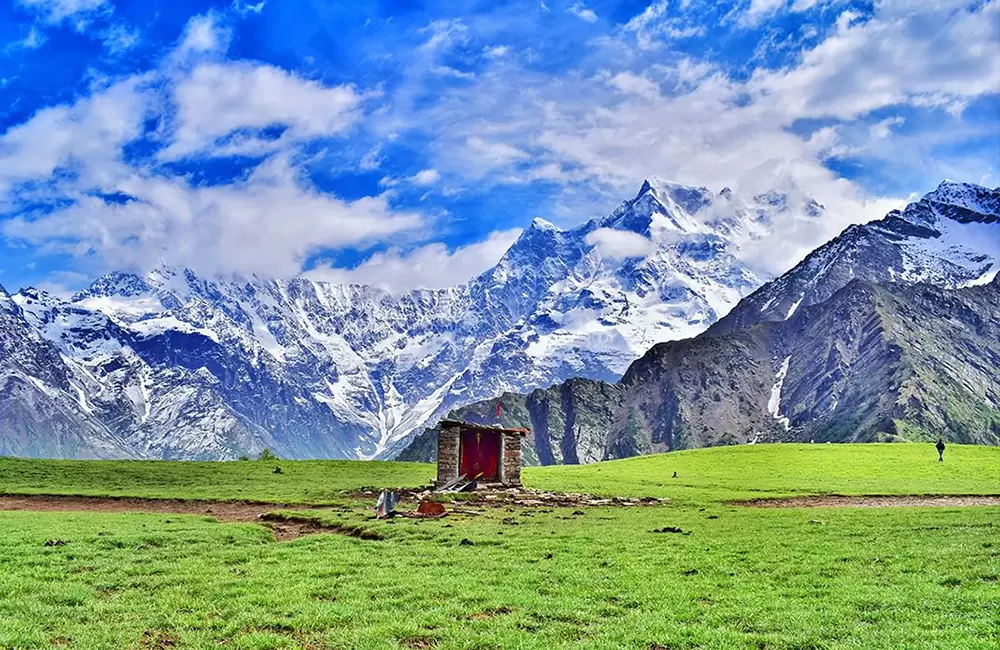 Himalaya Views from Vriddha Madmaheshwar. Pic: Gaurav Bhatt