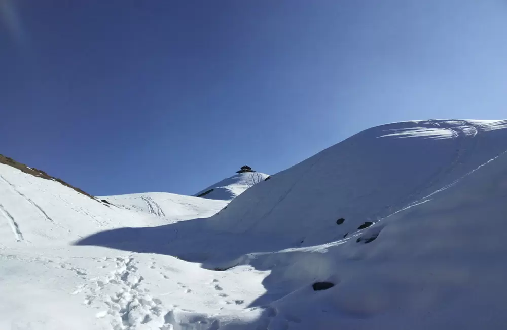 Trek route to Moila devi peak( Moila Danda) in Chakrata.. Pic: Sharad Sud 