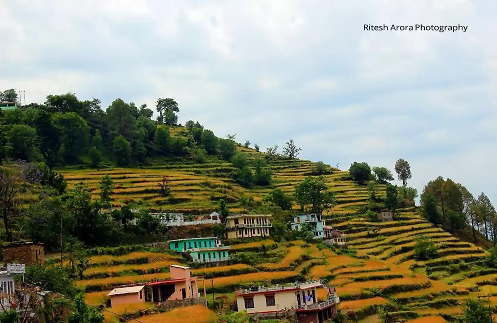 farm houses in Chamba -On the way to Tehri Dam. Pic: Ritesh Arora 