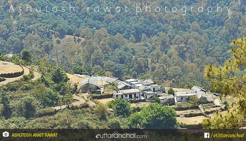 Charekh village of lansdowne tehsil uttarakhand. Pic: Ashutosh Ankit Rawat/facebook