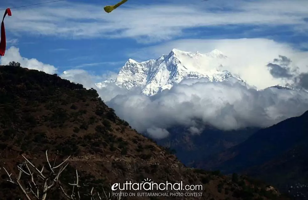 View of Chaukhamba Peak.. Pic: Amitbisht247