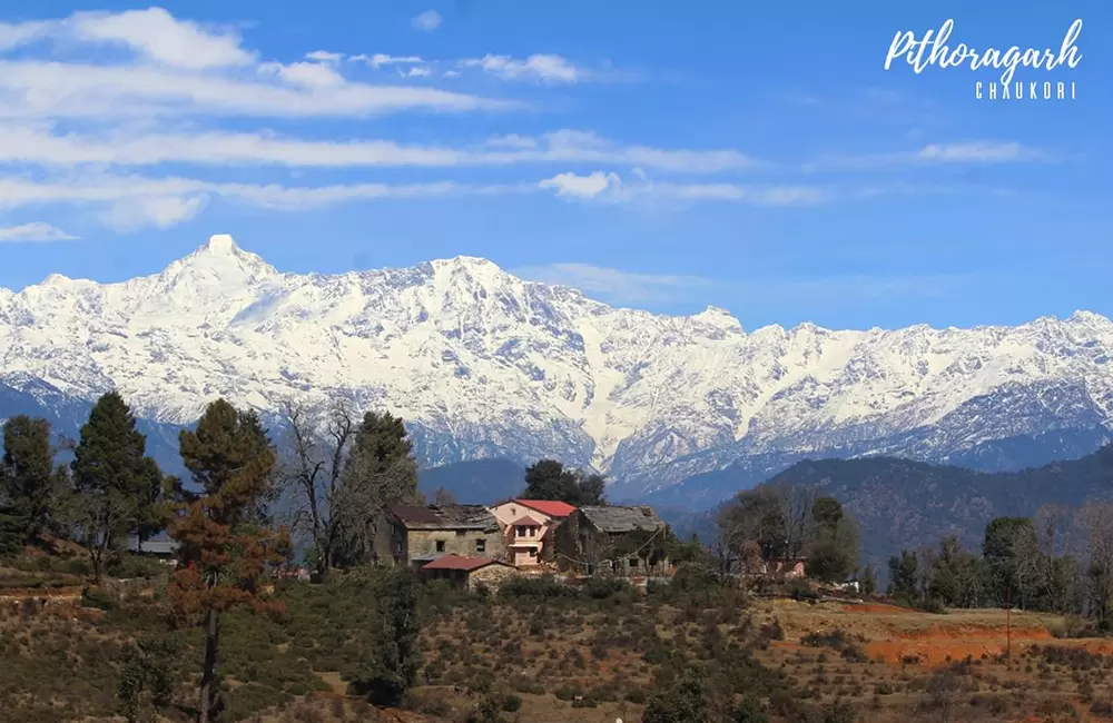 Enchanting view of Himalayan peaks from Chaukori. Pic: Pawan Verma