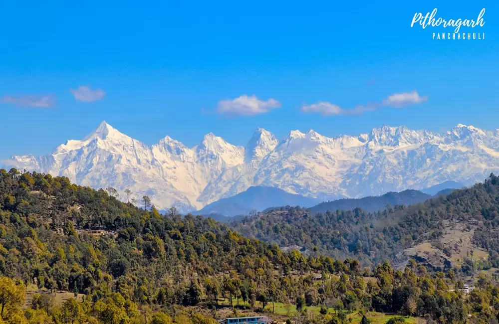 Himalayan peak view from Chaukori . Pic: Narender Grewal