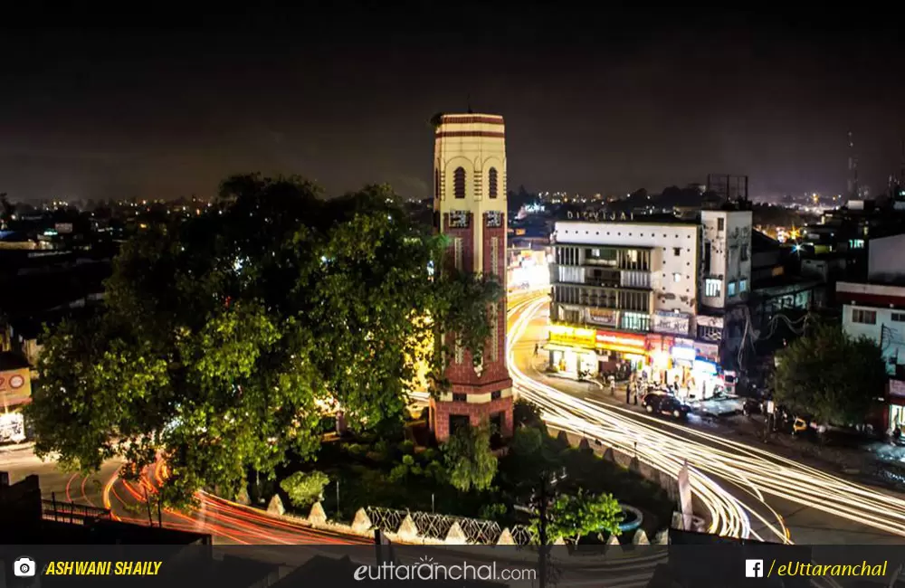 Clock Tower, located on the Rajpur road is one of the most prominent attractions of Dehradun. . Pic: Ashwani Shaily