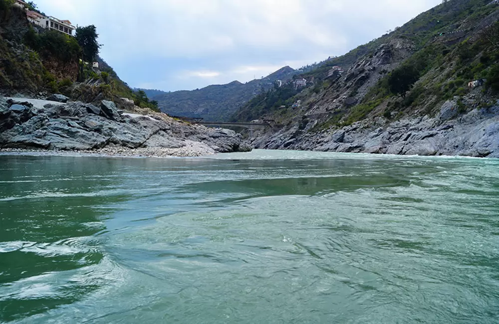 Confluence of Bhagirathi and Alaknanda river.. and formation of Holy River Ganga at Devprayag Uttarakhand.. Pic: Sonu 