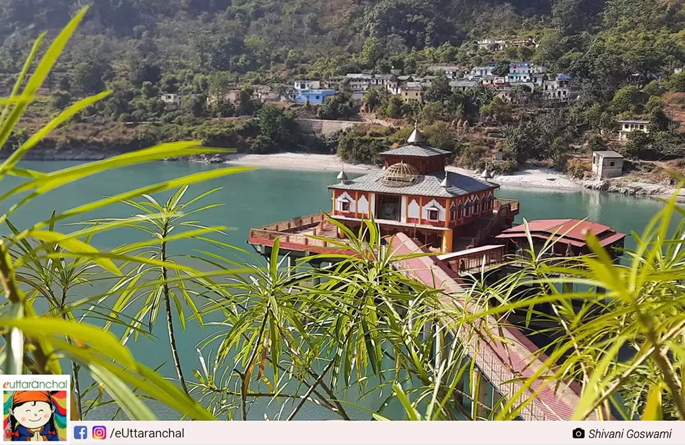 Distant view of Dhar Devi Mandir. Pic: Shivani Goswami