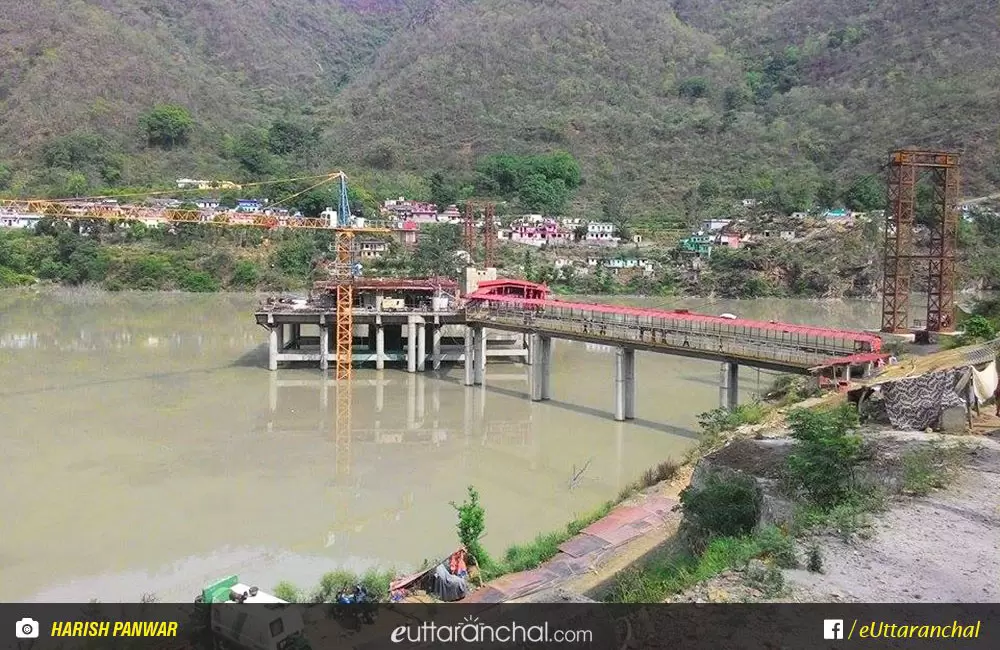 View of New Constructed Dhari Devi Temple, The Old temple is sank down due to Dam Construction in Chauras (Srinagar), Uttarakhand.. Pic: Harish Panwar (Facebook)