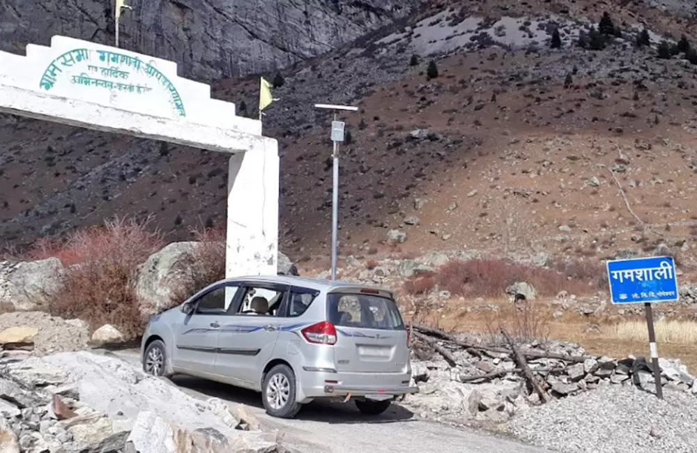 Entry Gate of Gamshali Village. Pic: Naresh Mathur