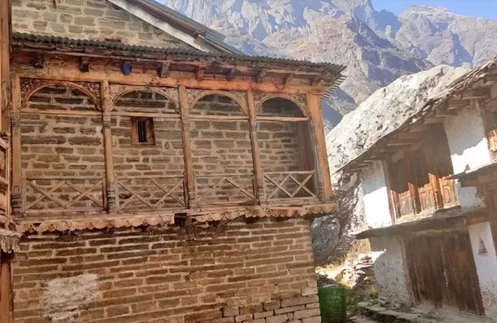 Houses in Gamshali Village. Pic: 