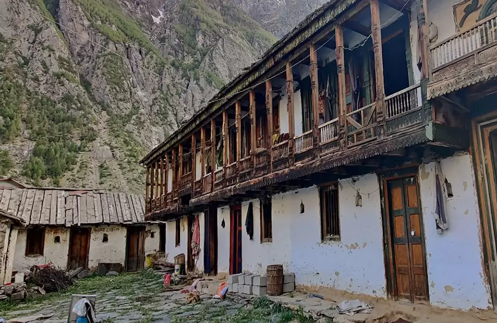 Traditional house in Gamshali. Pic: Jagat Pal