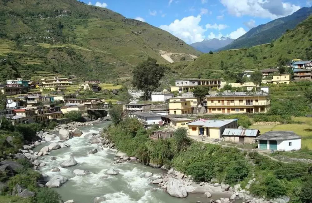 River flowing in Ghuttu. Pic: Sachin Sharma