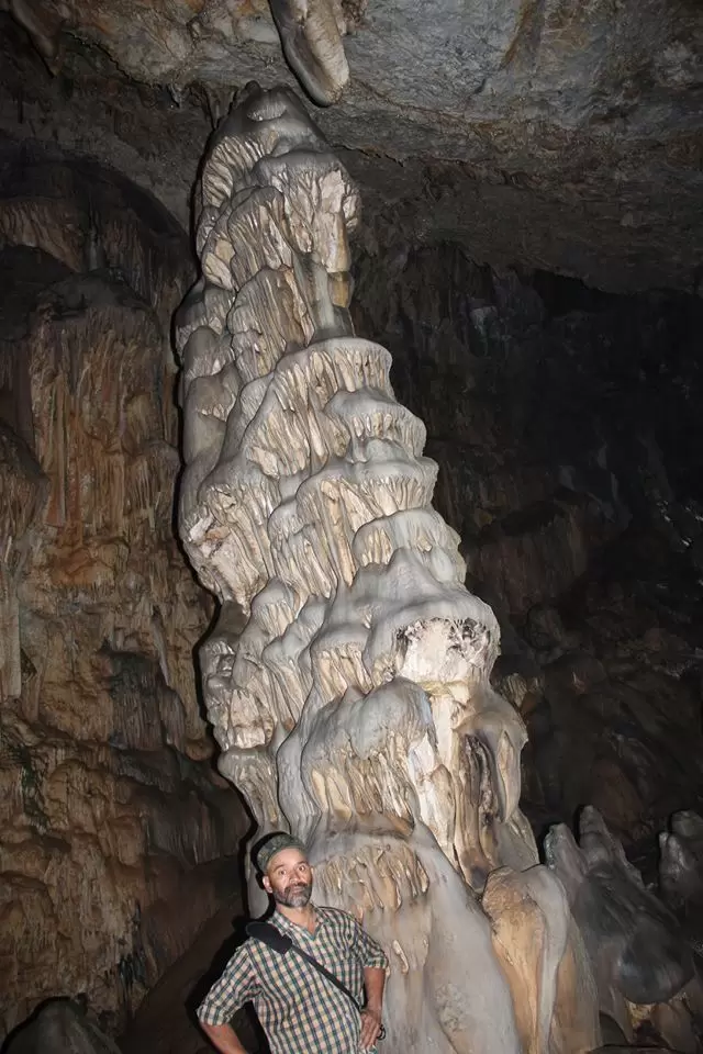 Tallest Stalagmite formation in India. Pic: Green Canvas Chakrata