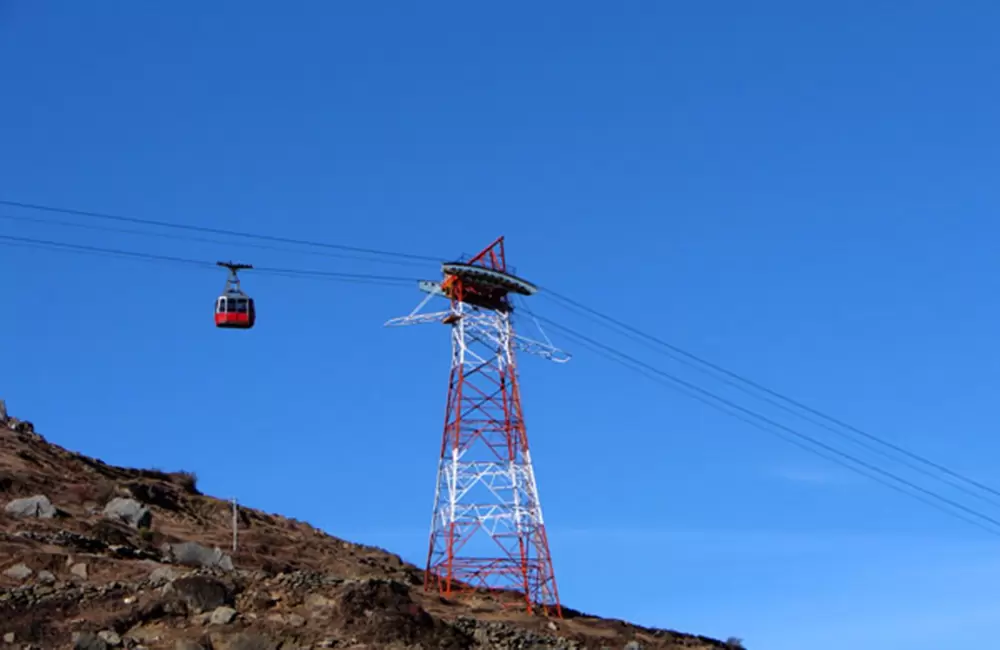 Ropeway in Auli. Pic: euttaranchal.com