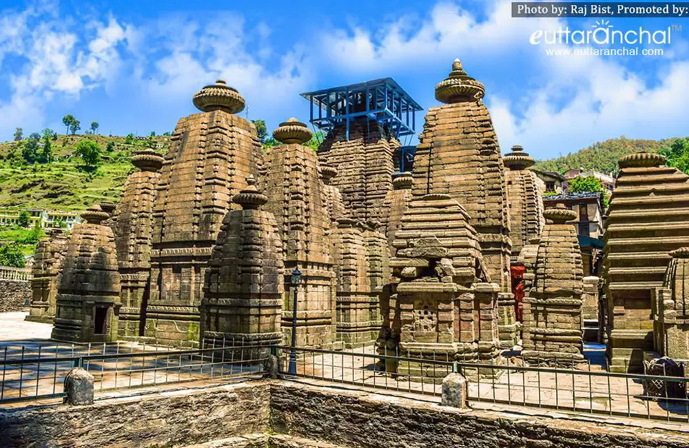 Jageshwar is a Hindu pilgrimage town in Almora district, Uttarakhand. The temple city comprises a cluster of 124 large and small stone temples, dating 9th to 13th century AD, with many preserved by the Archaeological Survey of India (ASI).. Pic: Raj Bist (Facebook)