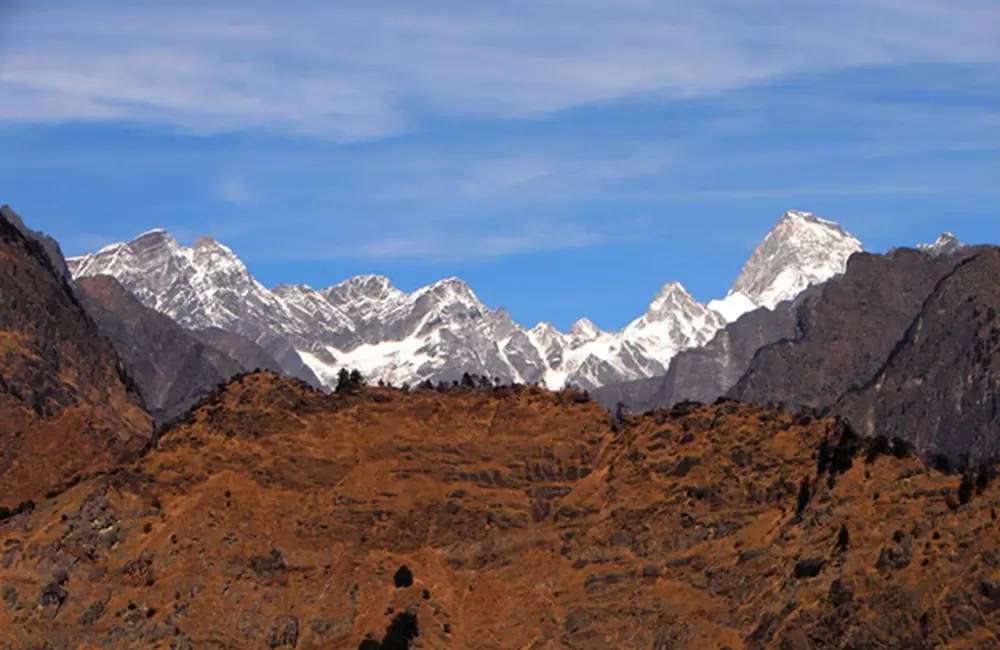 Himalaya Views from Joshimath. Pic: euttaranchal.com