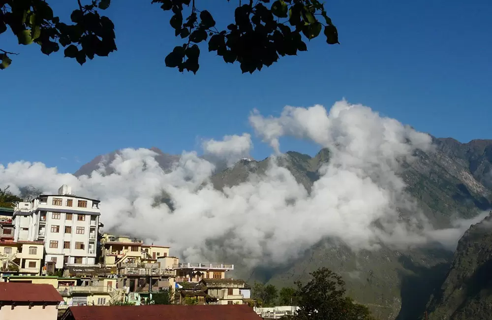 Misty Clouds over Joshimath.. Pic: Krishna Priya 