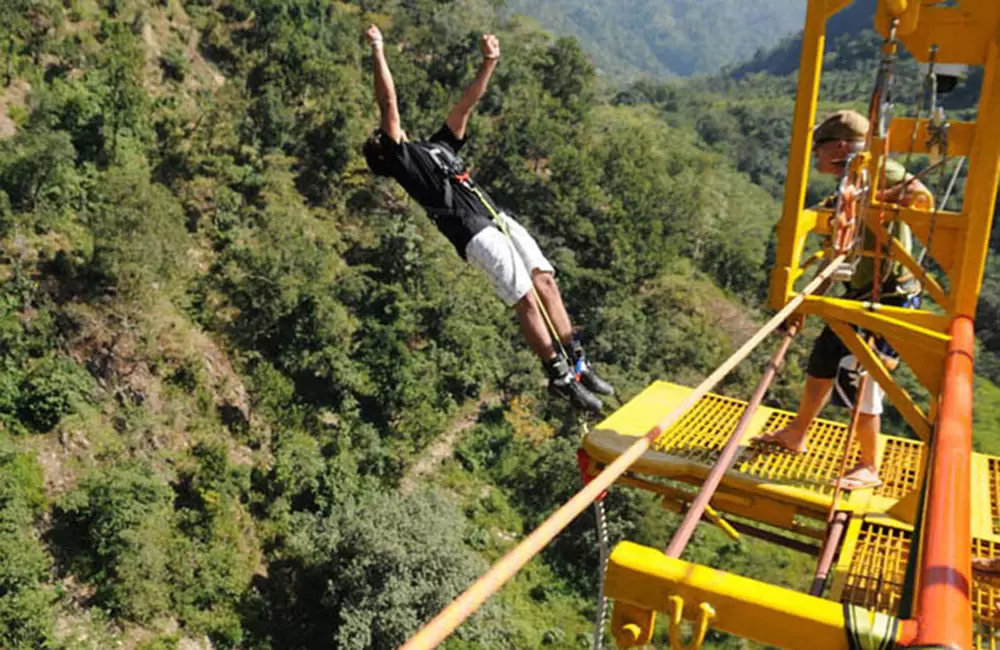 Bungee Jumping in Rishikesh. Pic: Jumpin Heights