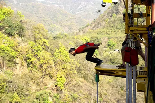 Bungee Jump in Rishikesh. Pic: 