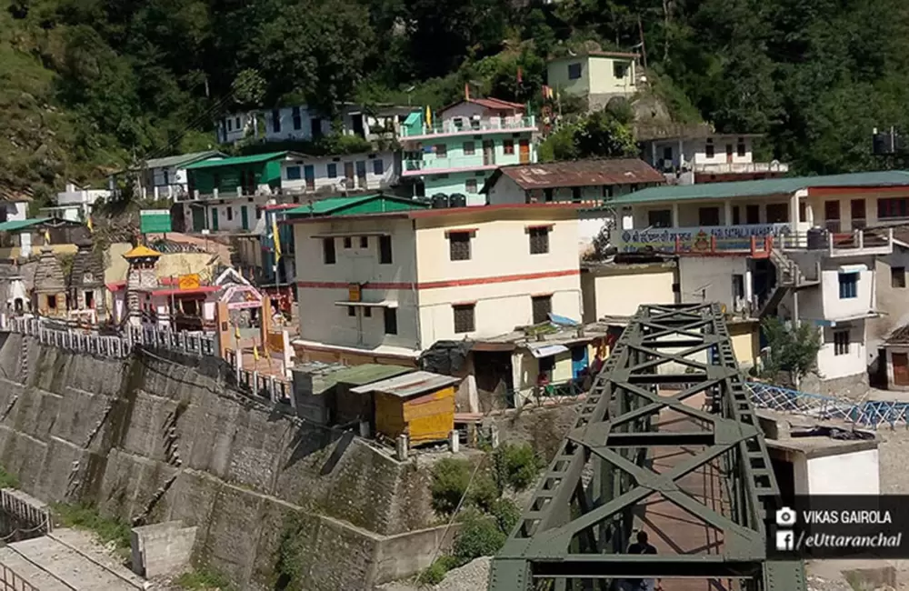 Kalimath temple view from bridge near to it.. Pic: Vikas Gairola/facebook