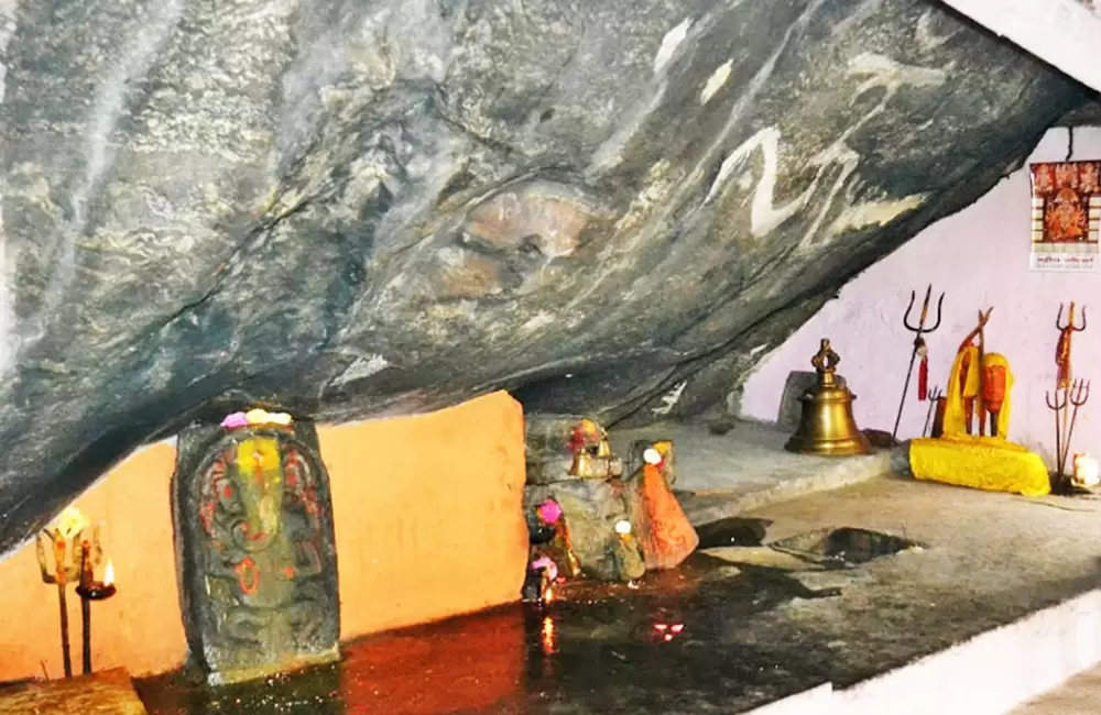 Ganesh Idol in Kalpeshwar. Pic: 