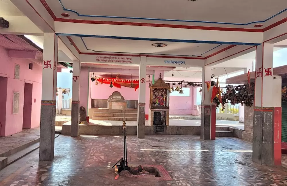 Inside mandir premises of Kot Bhramari Temple. Pic: 