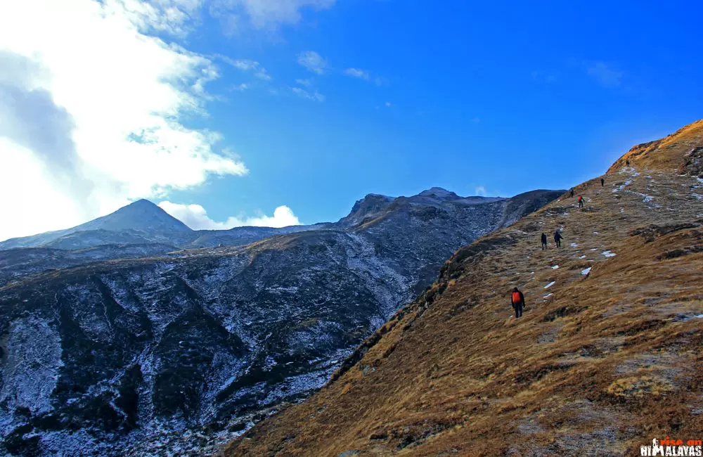 Uphill trail during Kuari Pass Trek. Pic: Sandeep Bisht