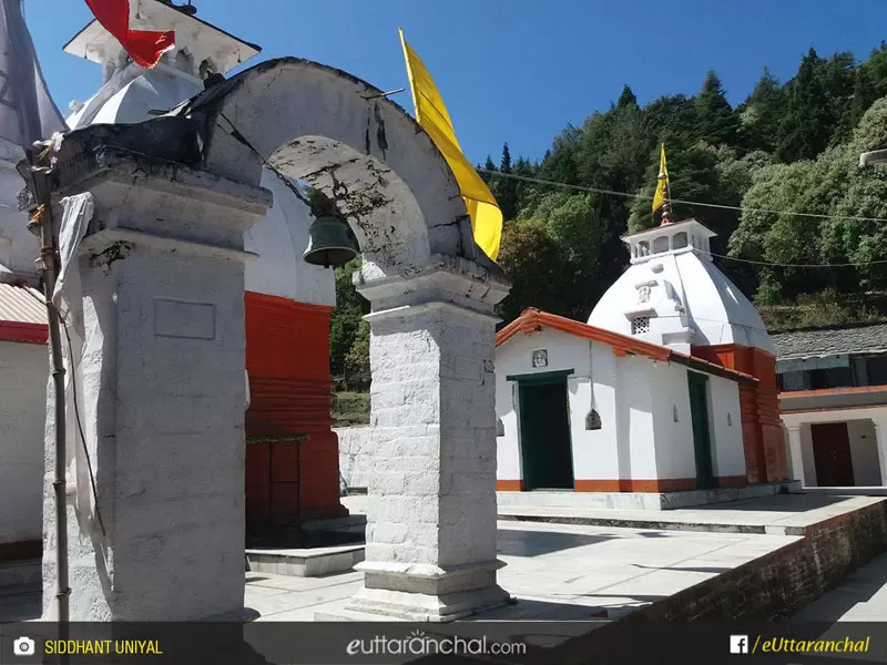 Main gate and Temple view of Kinkaleshwar Mahadev Pauri. Pic: Siddhant Uniyal/facebook