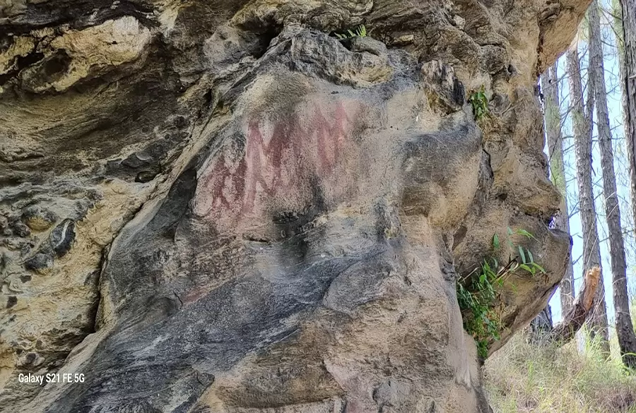 Lakhudiyar Rock Paintings Almora. Pic: Ashish Yadav